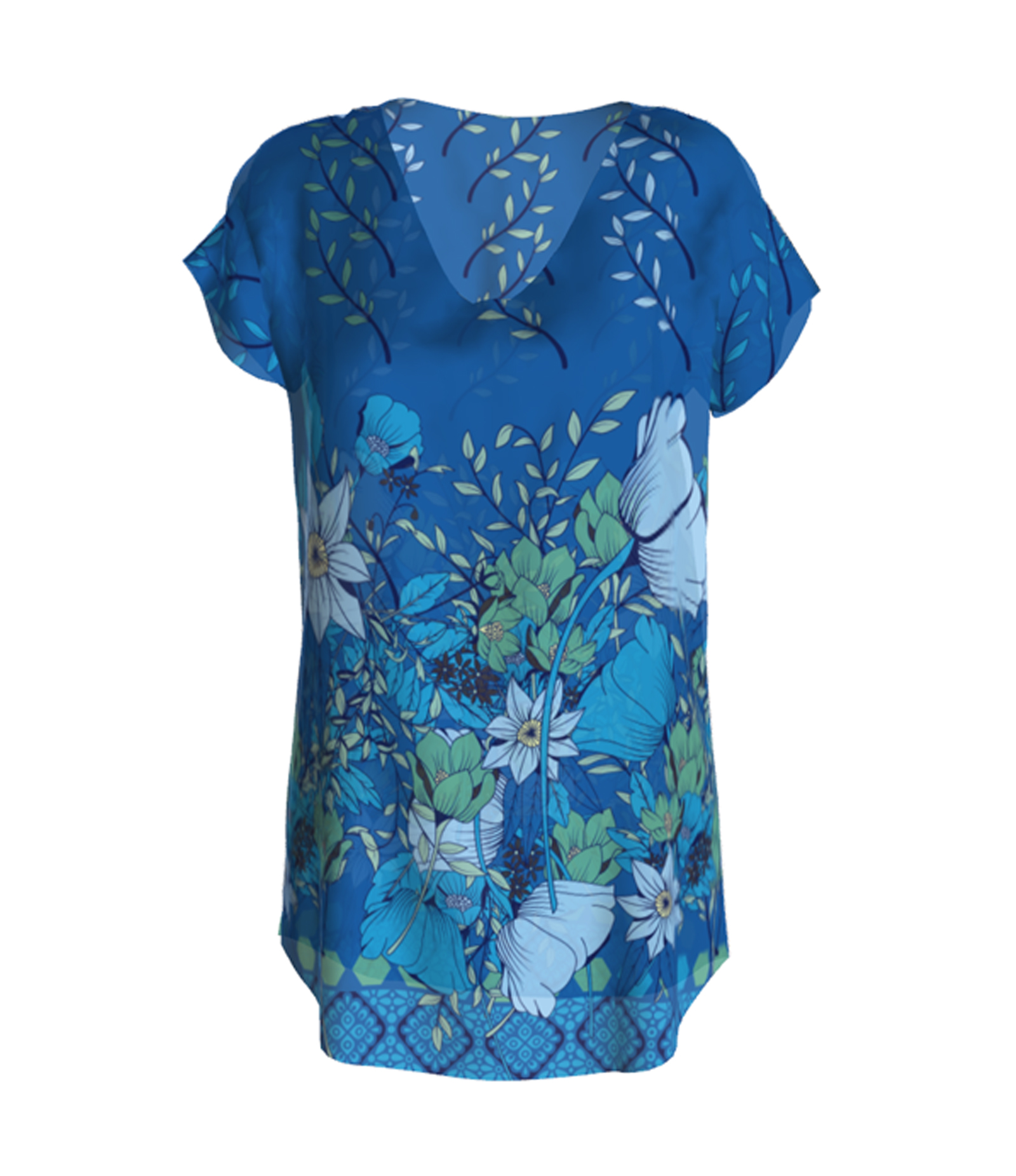 TUNICA KIMONO ESTAMPADA 