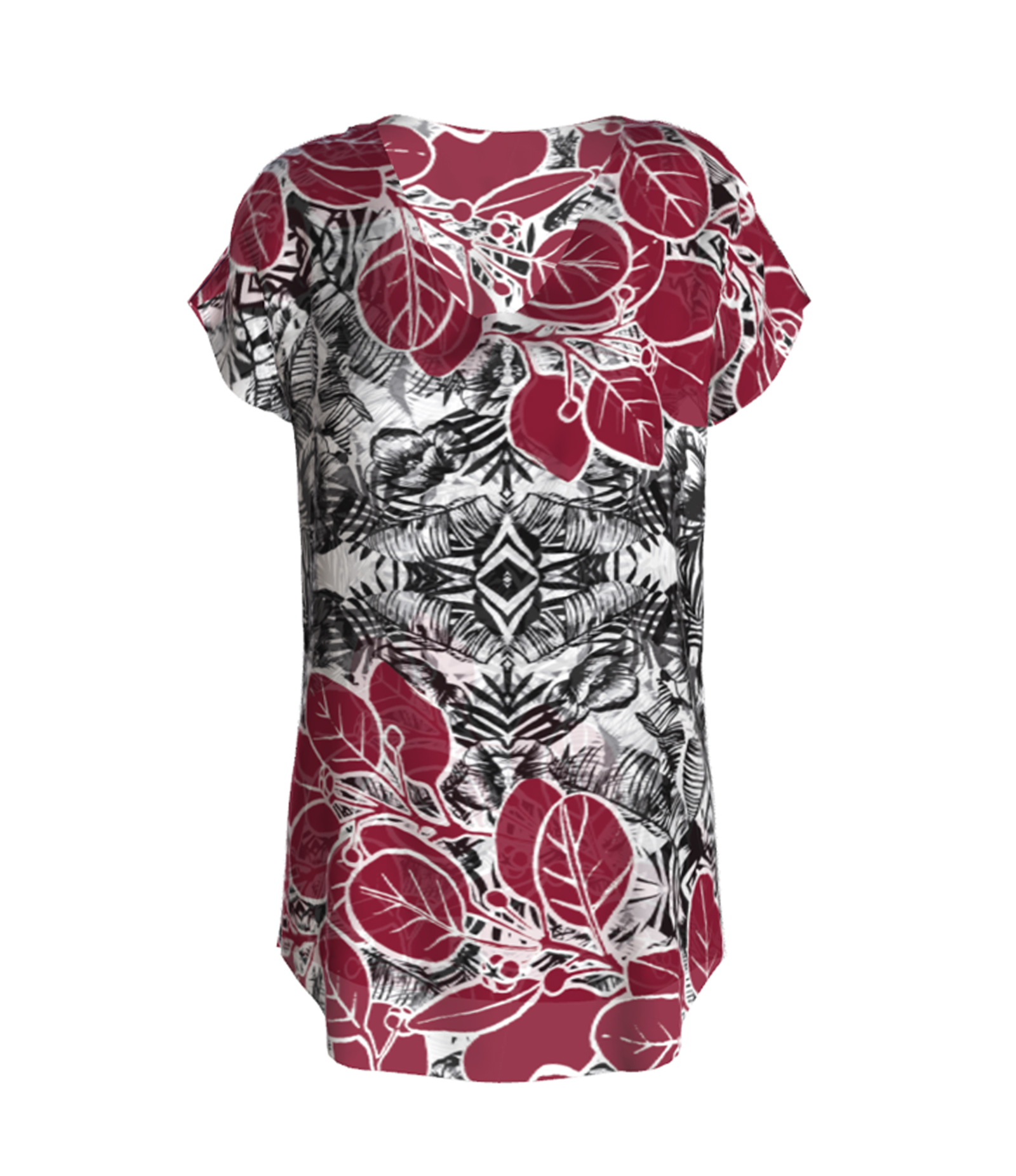 TUNICA KIMONO ESTAMPADA 