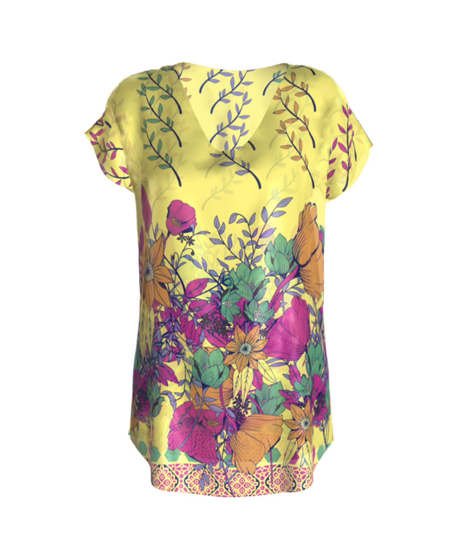 TUNICA KIMONO ESTAMPADA 